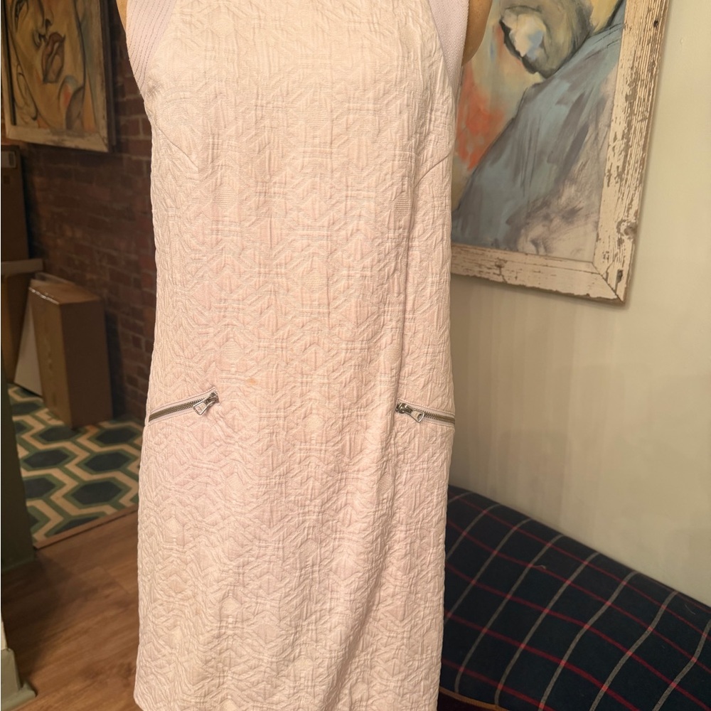 J. Crew Textured Cream Mini Dress